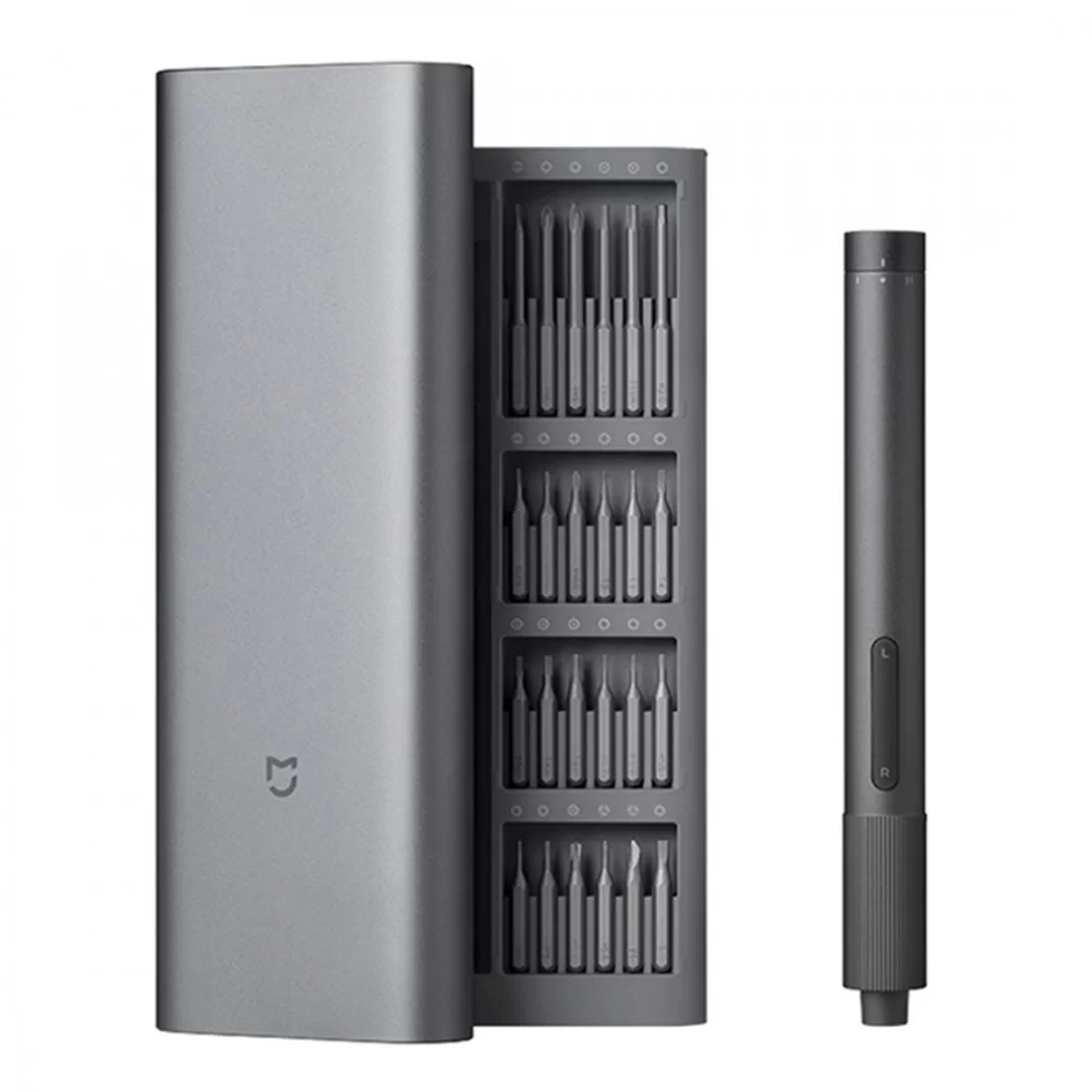 Picture of 25 in 1 Xiaomi Mijia Electric Precision Screwdriver Kit Rechargeable Magnetic Aluminum Case